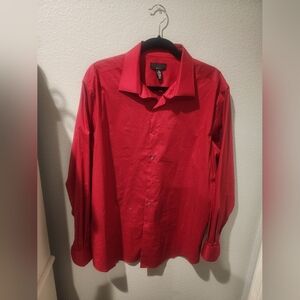 Alfani Bold Red Dress Shirt for Men